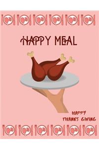 Happy, meal happy thanksgiving