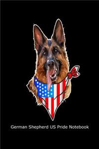 German Shepherd US Pride Notebook