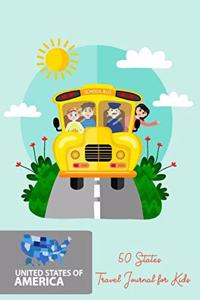 50 States Travel Journal for Kids