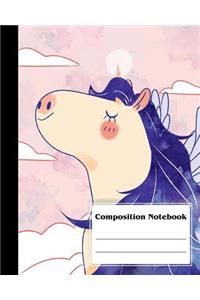 Composition Notebook Cute Unicorn