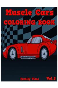 Muscle Cars Coloring Book