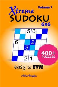 Xtreme SuDoKu 6x6 Easy to Evil