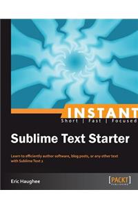 Instant Sublime Text Starter