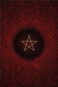 Monogram Pentagram (Neopaganism) Notebook