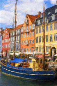 Nyhavn Copenhagen - Blank Notebook