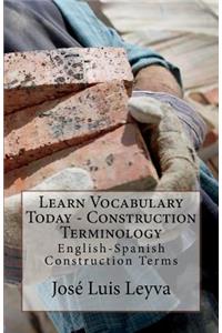 Learn Vocabulary Today - Construction Terminology