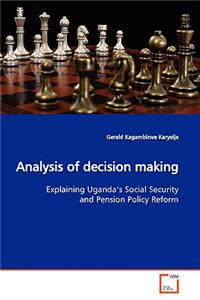 Analysis of decision making