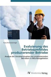 Evaluierung Des Betriebsumfeldes Produzierender Betriebe