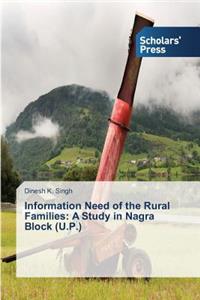Information Need of the Rural Families