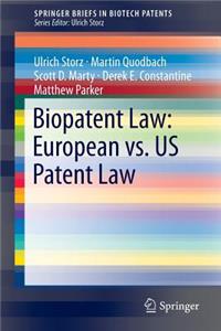 Biopatent Law: European vs. Us Patent Law