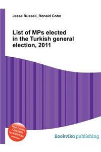List of Mps Elected in the Turkish General Election, 2011