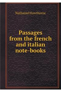 Passages from the French and Italian Note-Books
