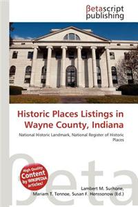 Historic Places Listings in Wayne County, Indiana