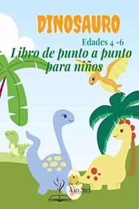 Dinosauro Libro de Punto a Punto para Niños Edades 4 a 6