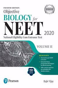 Objective Biology for NEET 2020 Vol 2 | Includes 5000+Practice Questions | Free Online Mock Tests | Fourth Edition | By Pearson
