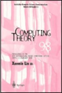 Computing Theory '98: Proceedings of the 4th Australasian Theory Symposium - Cats'98 Perth, 2-3 February 1998