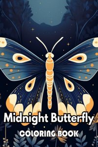 Midnight Butterfly Coloring Book