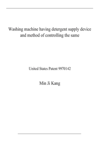 Washing machine having detergent supply device and method of controlling the same
