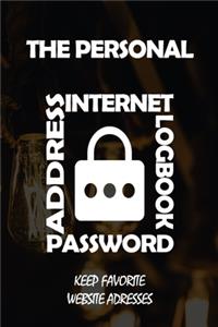 The Personal Internet Address & Password Logbook (removable cover band for security)