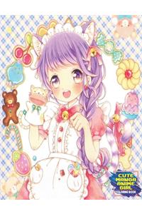 Cute Manga Anime Girls Coloring Book