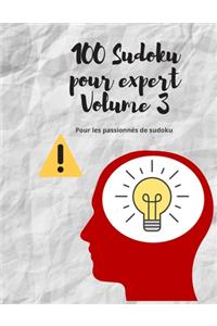 100 Sudoku pour expert Volume 3