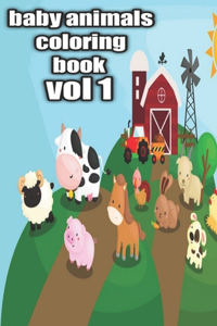 baby animals coloring book vol 1