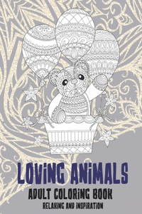 Loving Animals - Adult Coloring Book - Relaxing and Inspiration