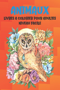 Livres à colorier pour adultes - Niveau facile - Animaux