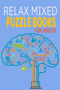 Relax mixed puzzle books for adults