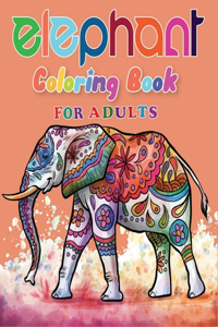 Elephant Coloring Book for Adults