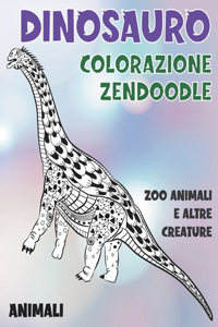 Colorazione Zendoodle - Zoo Animali e altre creature - Animali - Dinosauro