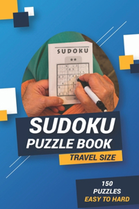 sudoku puzzle book travel size 150 PUZZLES EASY TO HARD