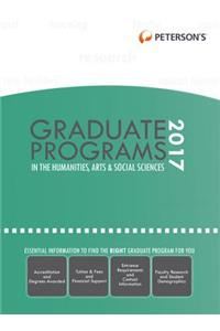Graduate Programs in the Humanities, Arts & Social Sciences 2017