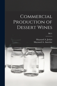 Commercial Production of Dessert Wines; B651