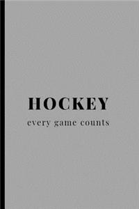 Hockey Every Game Counts