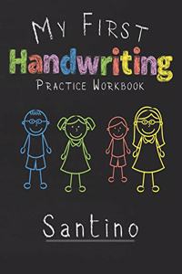 My first Handwriting Practice Workbook Santino