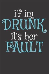 Drunk Alcohol Drinking Couples Notebook Journal