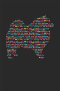 Keeshond Journal - Keeshond Notebook 'Word Cloud' - Gift for Keeshond Lovers