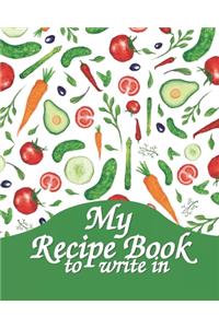 My Recipe Book To Write In