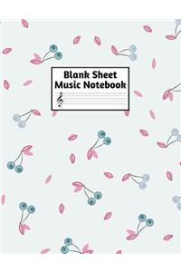 Blank Sheet Music Notebook