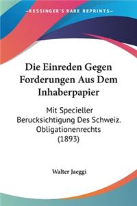 Einreden Gegen Forderungen Aus Dem Inhaberpapier
