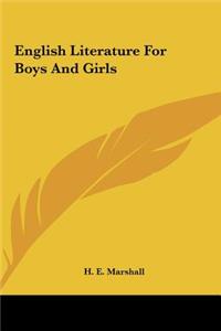 English Literature for Boys and Girls