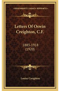Letters of Oswin Creighton, C.F.