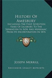 History Of Amesbury