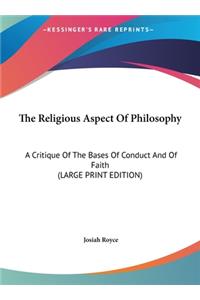 The Religious Aspect of Philosophy