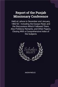 Report of the Punjab Missionary Conference