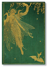 Paperblanks Olive Fairy Lang's Fairy Books MIDI Address Book Elastic Band Closure 144 Pg 120 GSM