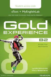 Gold Experience B2 eText & MyEnglishLab Student Access Card