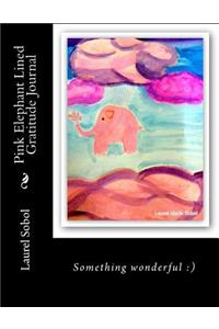 Pink Elephant Lined Gratitude Journal