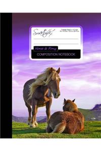 Horse & Pony Composition Notebook